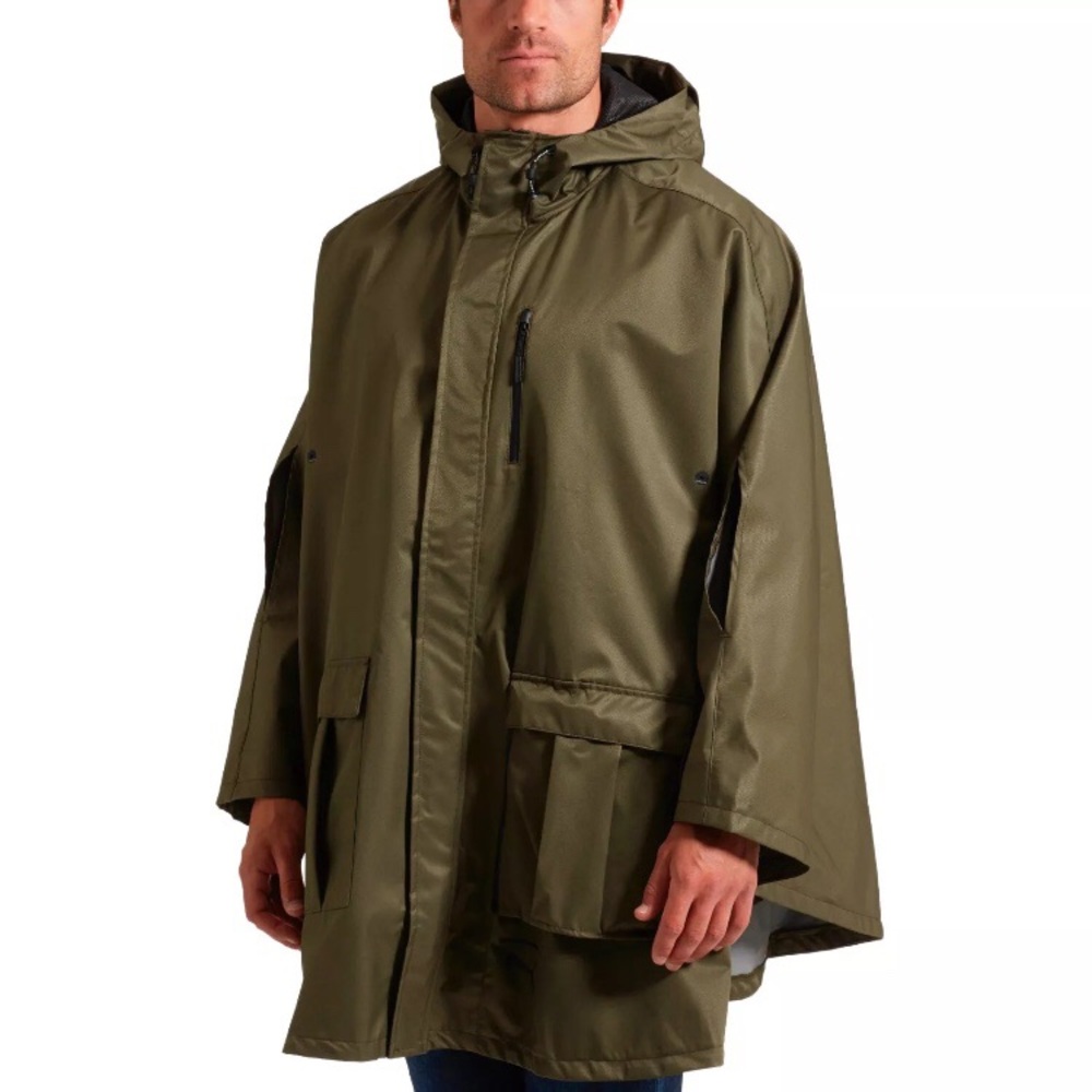 NEW Puma Evo Lab Packable Hooded Rain Cape Poncho